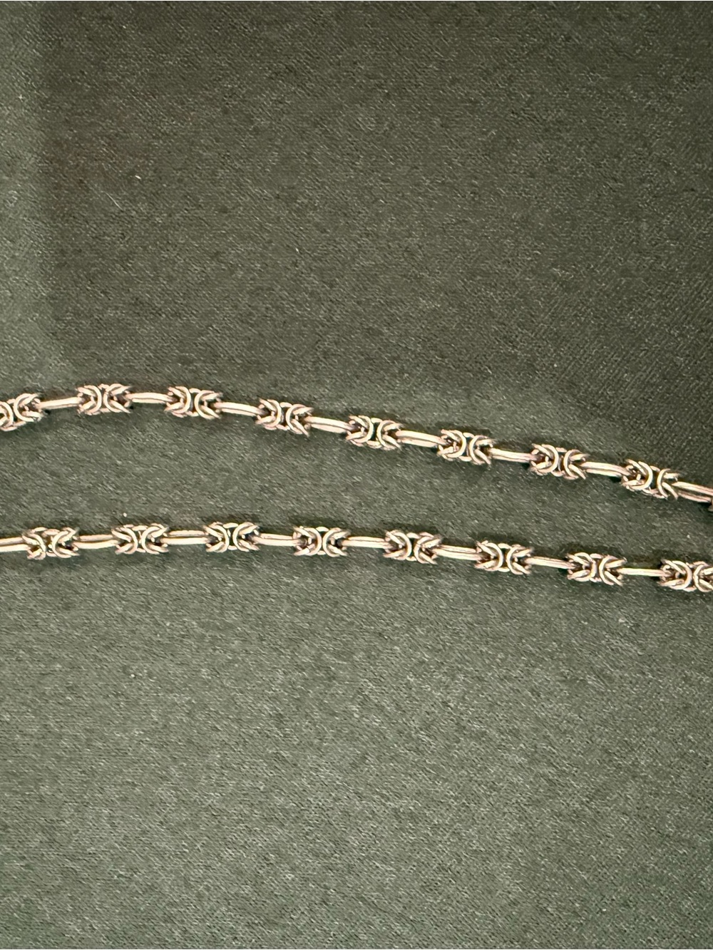 Silver Linked Rope Chain Necklace - Silver
